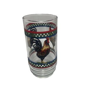 International Tableworks Ellas's Rooster Tumbler Glass 15 Oz Replacement